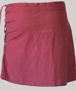 Women's a-line skirt with printed patches (Purple)
