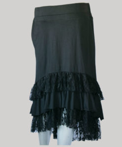 Mullet skirt with jersey cotton & printed net back