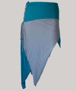 Midi skirt jersey cotton patches (Dark Blue) front