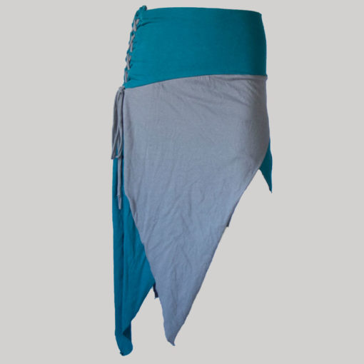 Midi skirt jersey cotton patches (Dark Blue) front