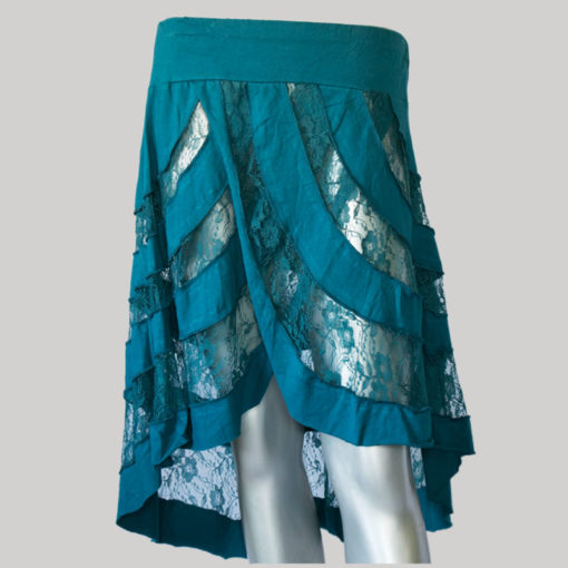 Mullet net skirt dark blue front