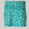 Aline skirt printed polar fleece with embroidery stitches (Teal) front