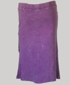 Gypsy rib skirt with razor cut patches and hand work (Purple) back
