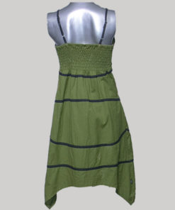 Tank dress cotton with pocket & stripes