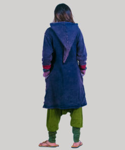 Polar line long women's jacket (Dark Blue)