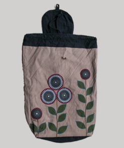 Garments Flowered plant embroidery Bag pack