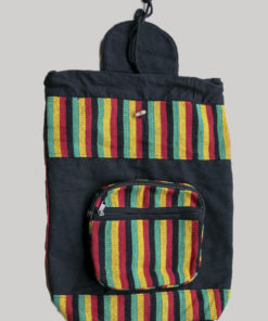 Garments symmetrical striped Flap Bag pack
