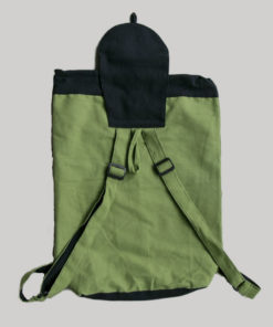 Garments printed flap bag pack with flap pocket