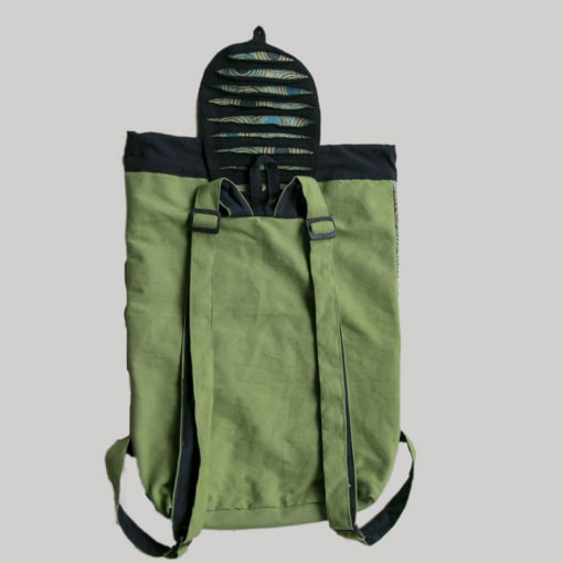 Garments Symmetrical Razor Printed Flap Bag pack