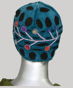 Branched polka dots with hand work cap