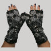 Gloves polar fleece with jersey cotton & embroidery