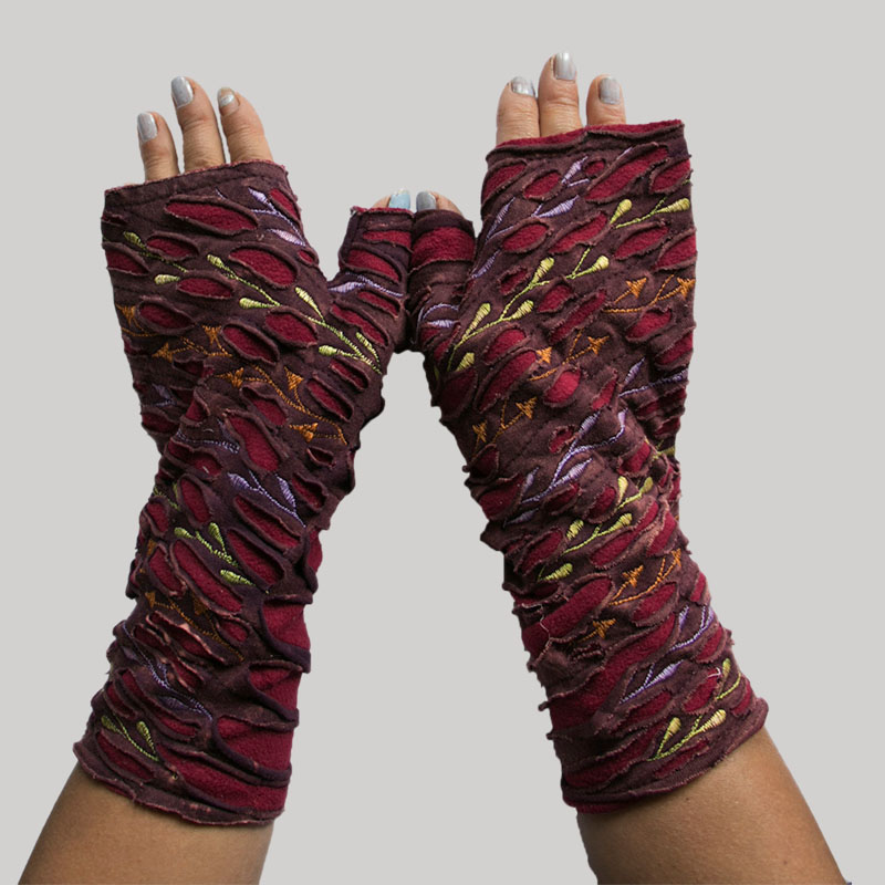 Women's glove with embroidery branch - Garments Nepal