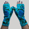 Women's gloves with flower RE