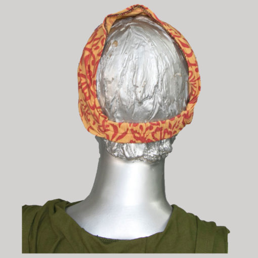 Hand loom printed fabric head scarf