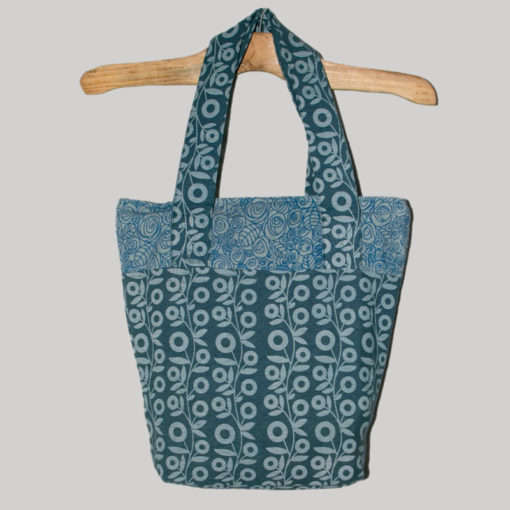 Shopping bag printed heavy cotton with poplin cotton lining