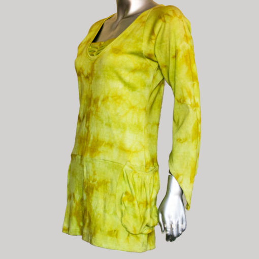Women's rib ti-die garments Dress