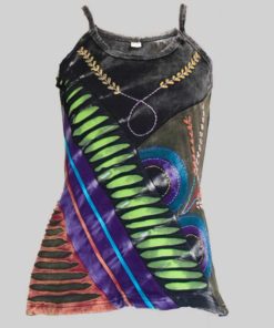 Women's Garments symmetrical razor ti-dye Tank top