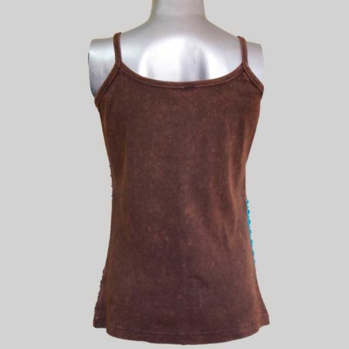 Women's Garments multi colored patches Tank Top