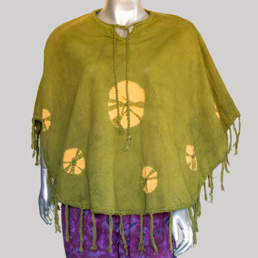 Women's Garments Hand loom ti-die Panchu