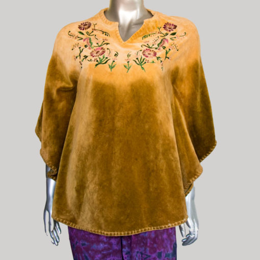 Women's velvet shaded ti-die Panchu