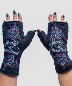christmas Gloves Black