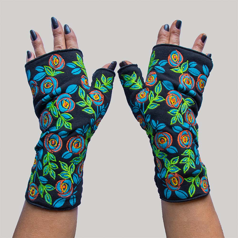 glove printed jersey with gather. - Garments Nepal