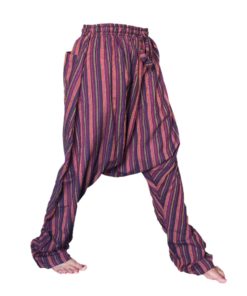 Trousers for girl’s made with handloom striped cotton.