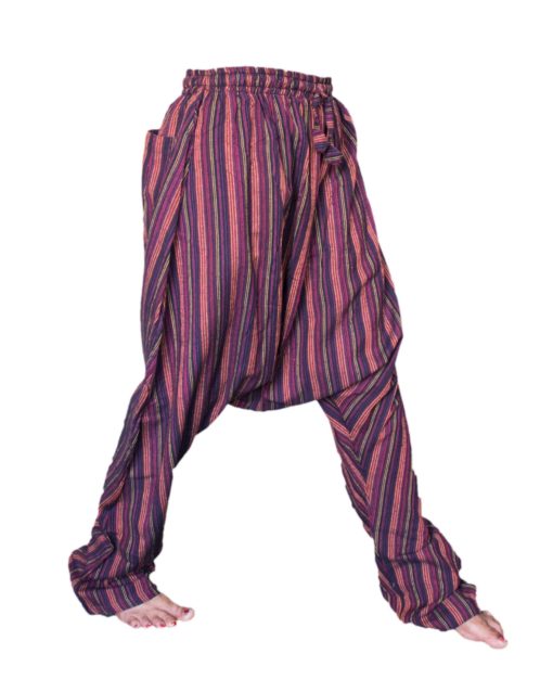 Trousers for girl’s made with handloom striped cotton.