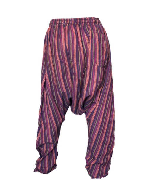 Trousers for girls made with handloom striped cotton. - Garments Nepal