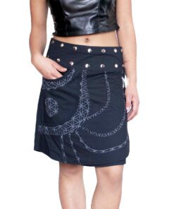 Mystic Mandala Stitch Wrap Skirt.